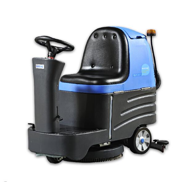 容恩R-XBEN小型驾驶式洗地机车间工厂地面清洗机电瓶式洗地吸干机