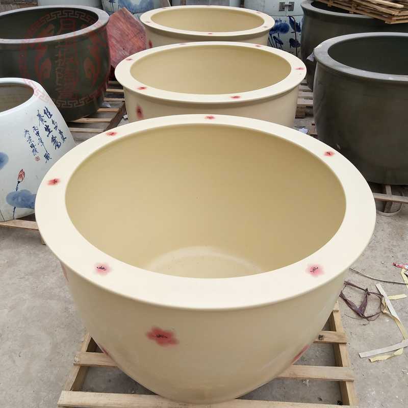温泉1.2米陶瓷泡澡大缸韩式较乐汤陶瓷大缸定制