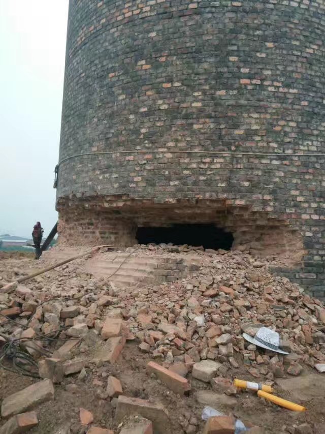 龙岩砖烟囱拆除