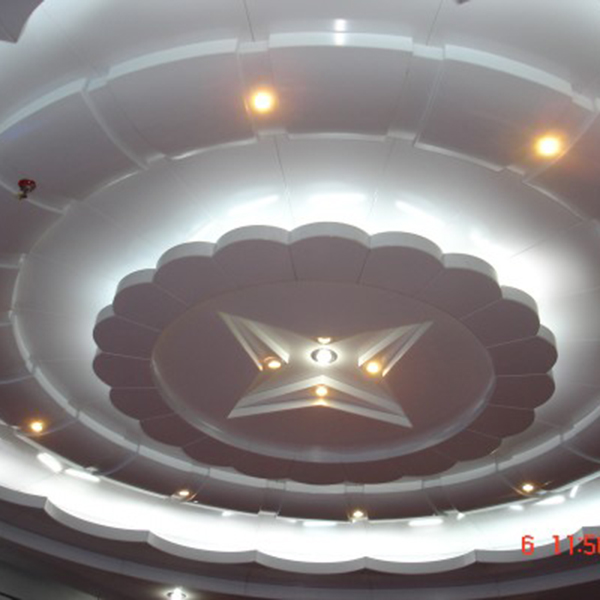酒店大堂铝单板装饰-酒店大堂铝单板天花设计