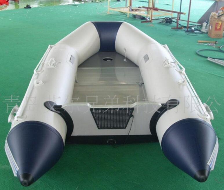 供应橡皮艇 硬底耐磨挂机艇充气船水上批发可定制