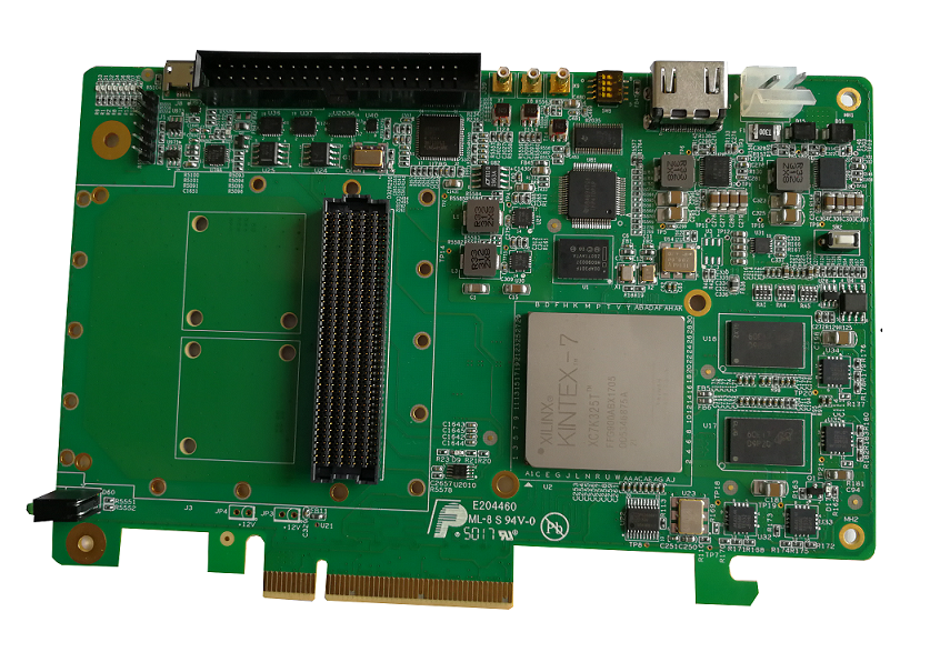 基于PCIex8+FMC+XC7K325T的视频图像PCIE板卡