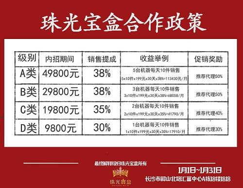 2018投资新商机，珠光宝盒共享平台面向全国招商