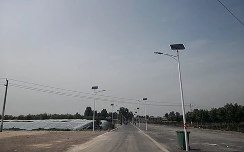 廊坊新农村太阳能路灯价格一套,6米7米市电路灯厂家