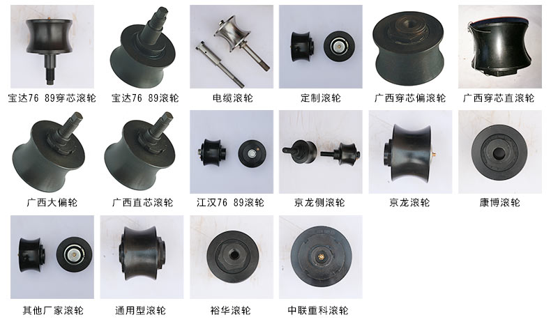 SAJ广州京龙电梯维修配件京龙升降机滚轮侧滚轮低端滚轮偏滚轮穿芯滚轮 南通宇诺机械滚轮高清图