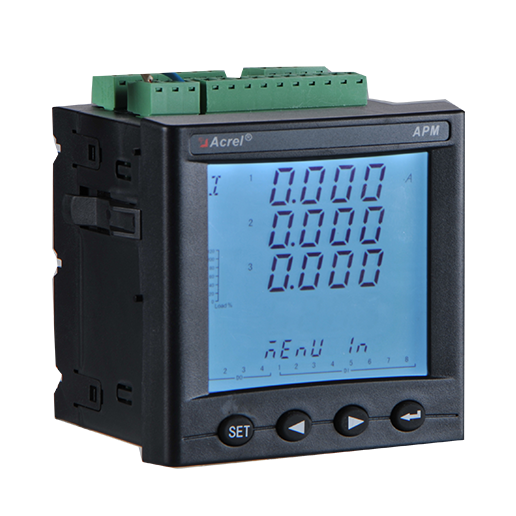 安科瑞APM801-MCM 高精度全电参量主从站2路RS485通讯电表
