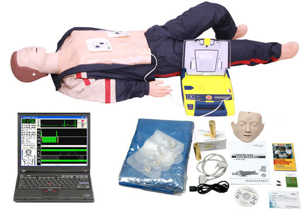 高级心肺复苏AED除颤模拟人 计算机控制二合一组合
