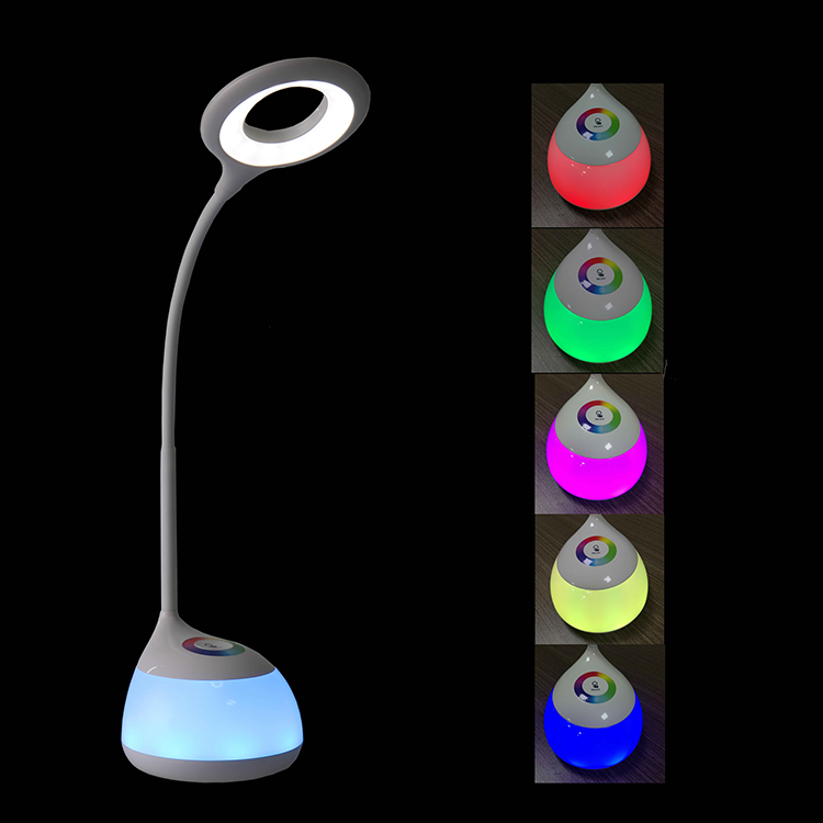 变色学习LED学习台灯　USB充电　三档亮度可调节亮度