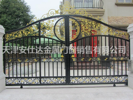 天津红桥区铁艺制作中心，厂家安装铁艺大门铁艺围栏