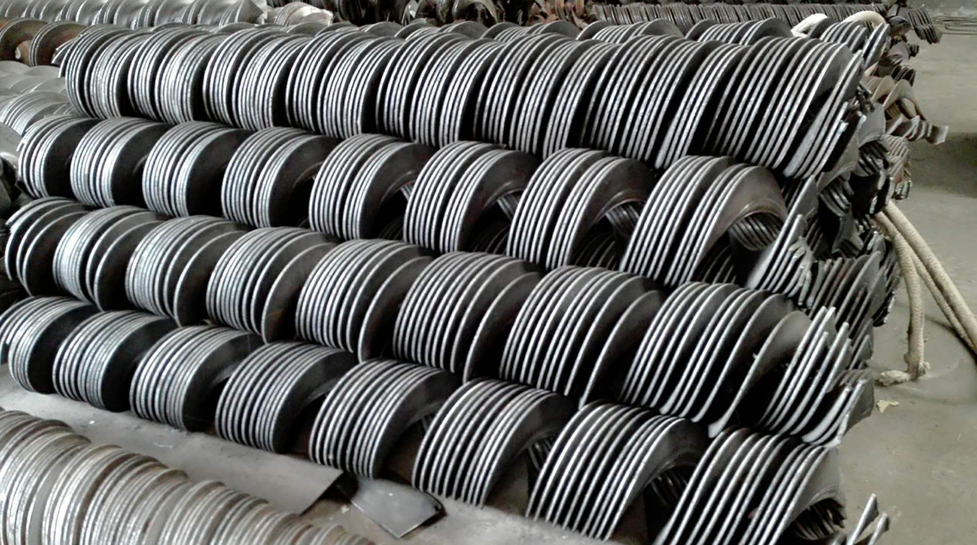 承德市专业定做碳钢不锈钢螺旋叶片 绞龙叶片 有轴、无轴各种不锈钢叶片