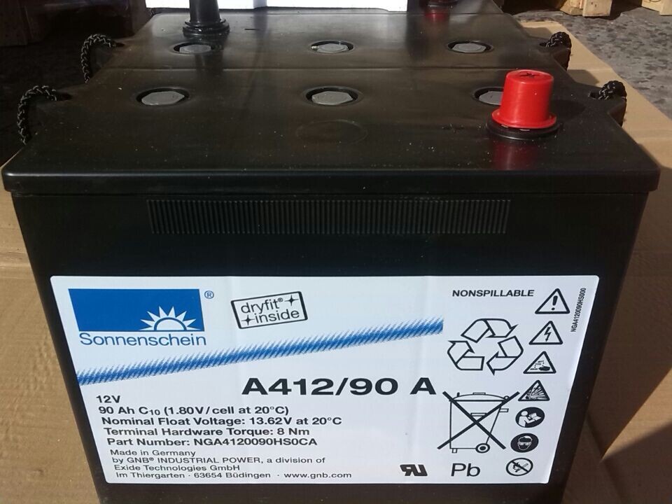 德国阳光蓄电池12V90AH尺寸规格