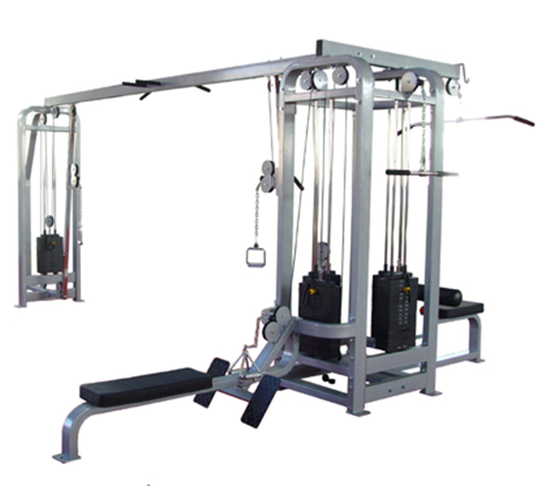 健身器材厂家直销 山东丰航 室内商用 健身房用 自由 力量 必确 五人站综合多功能训练器