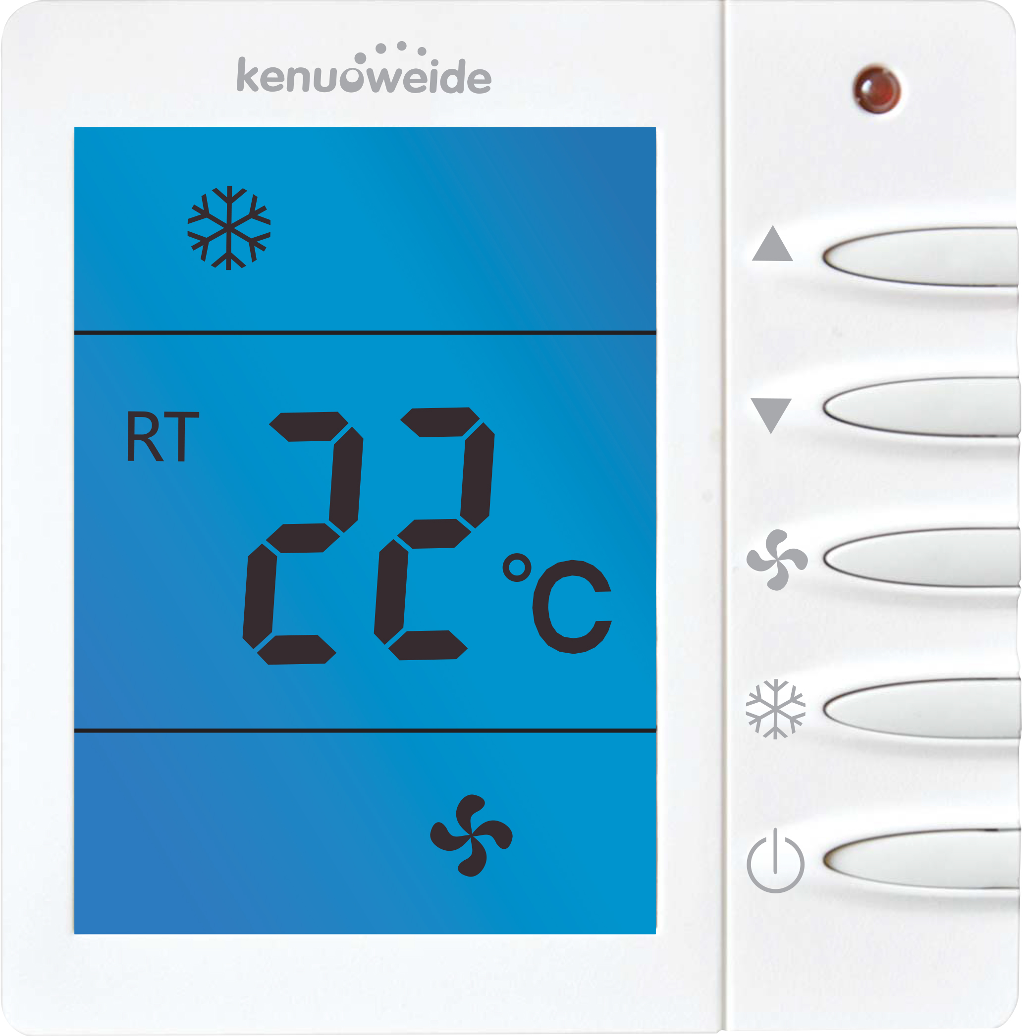 CKT22.20空调地暖二合一温控器 空调地暖一体液晶温控器 中央空调液晶温控器 地暖温控器