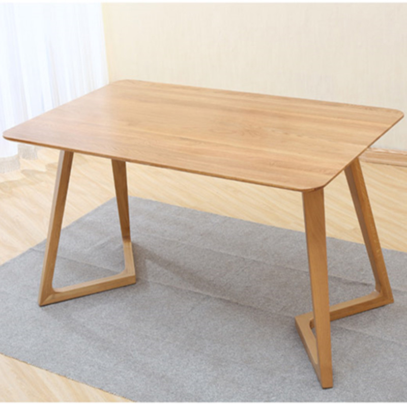 北欧现代简约白橡木纯实木餐桌