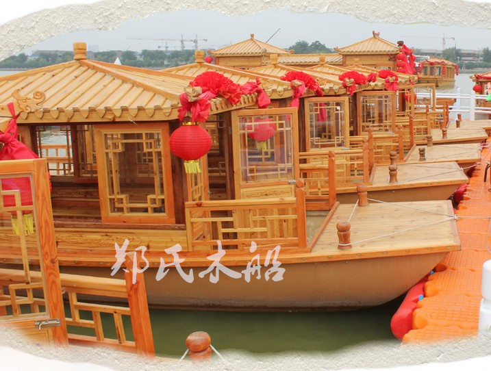 木船厂家出售江苏安徽画舫船 观光旅游船 电动游船 景区手划小木船