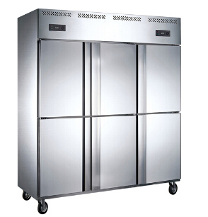 商用厨房制冷保鲜设备一站式采购基地山西厨具营行立式六门冰箱