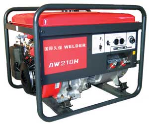 AW210国际久保汽油发电电焊机组 发电电焊两用机AW210