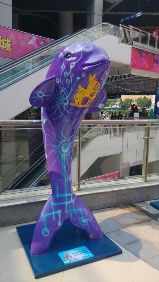 佛山大型商场卡通动物造型玻璃钢休闲椅雕塑摆件