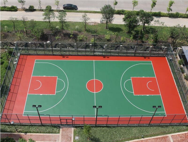 2018年规划塑胶篮球场施工 翻新 包工包料选南宁飞跃体育