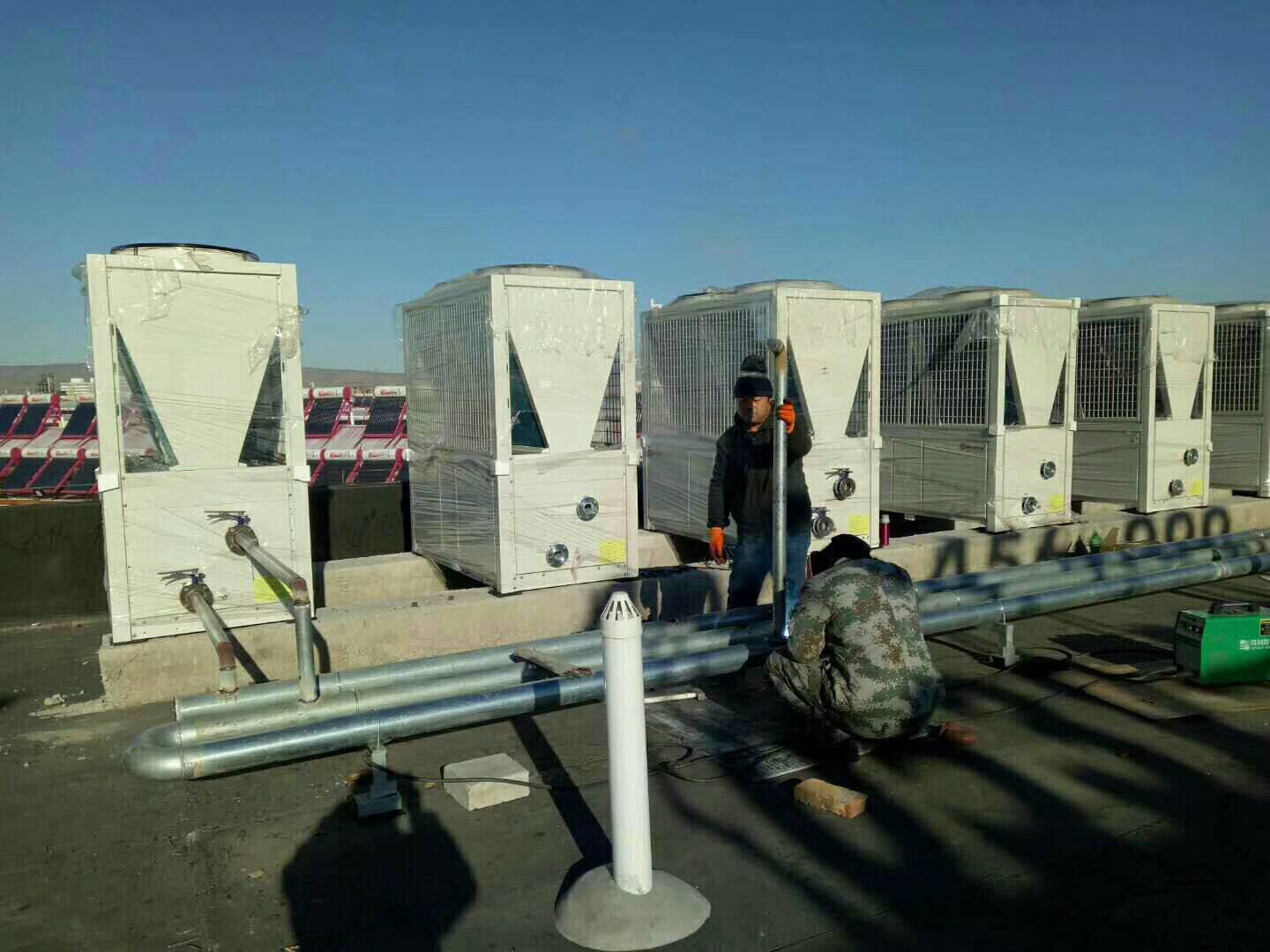 长清空气能热泵采暖热水工程