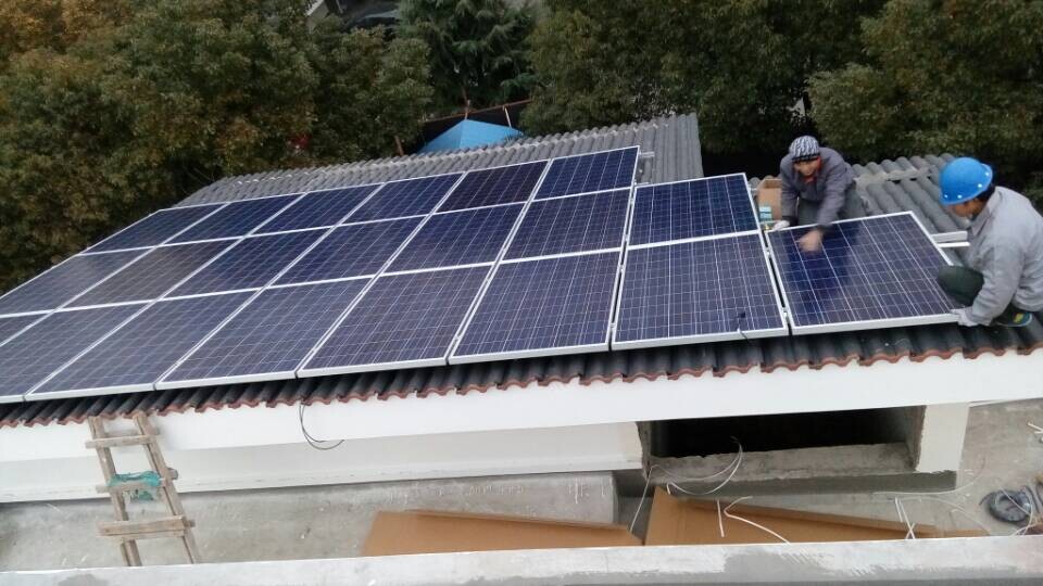 内蒙古哈木格居民屋顶5KW分布式光伏发电并网电站