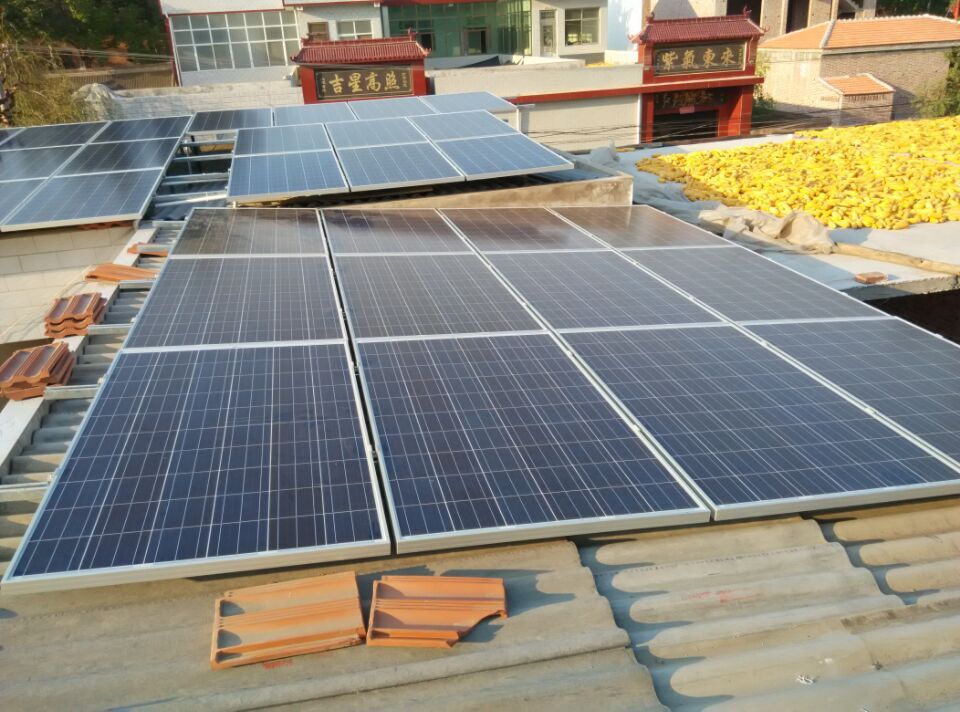 内蒙古家庭屋顶3KW分布式并网太阳能发电