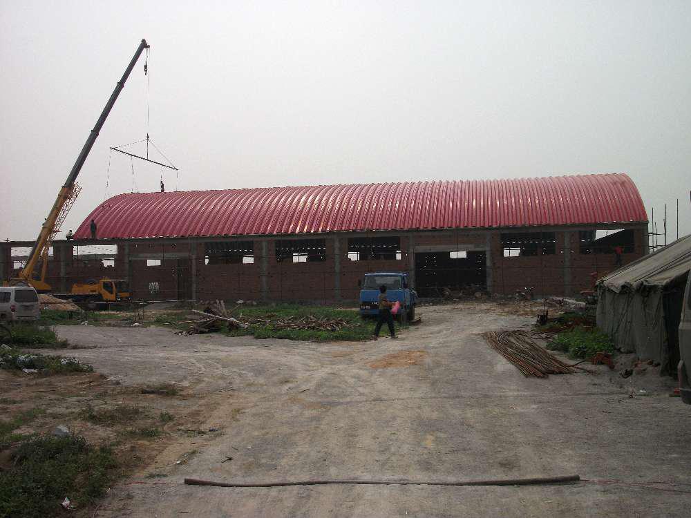 彩钢拱形棚 重庆拱形屋顶集贸市场生产厂家