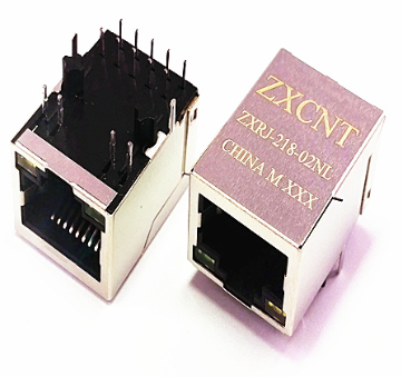 RJ45百兆以太网POE功能滤波器网络接口，ZXRJ-198-31TNL网口插座