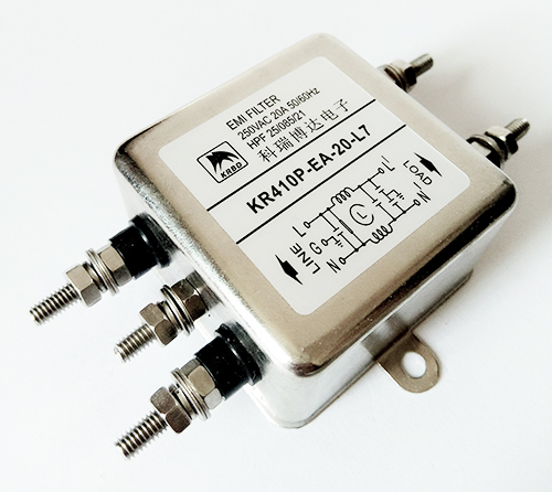 KR26直流系列 10A EMI滤波器 额定电压1/100VDC