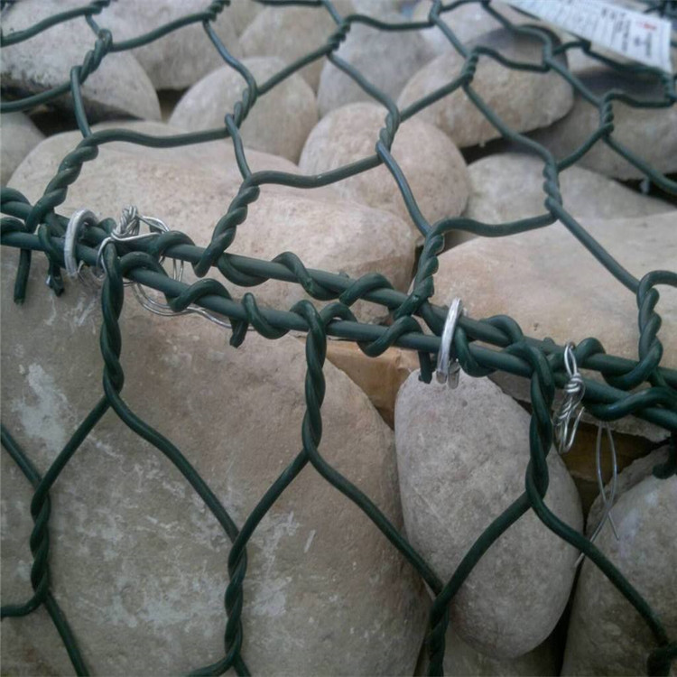 钢丝钢丝挡土墙 石笼网挡土墙 防护六角网装石头 批发厂家