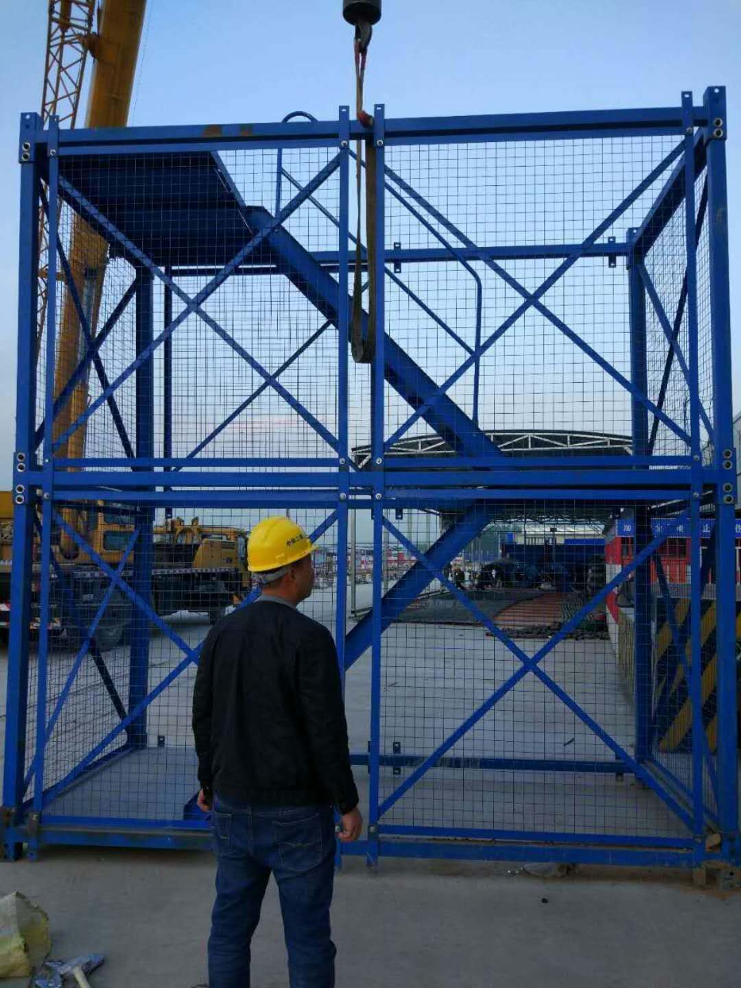 4*2*2标准型箱式笼梯 桥梁施工安全笼梯 基坑隧道笼梯