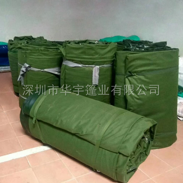 广东彩条布价格 加厚PE红白蓝三色雨布，专业防水雨布厂家就找深圳华宇