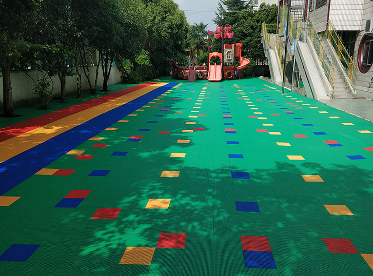 幼儿园彩色EPDM橡胶跑道施工流程