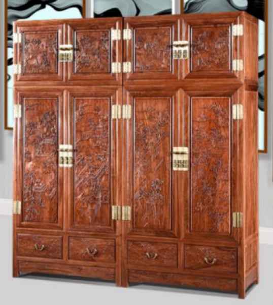 中式古典山水衣柜|中式古典山水衣柜直销厂