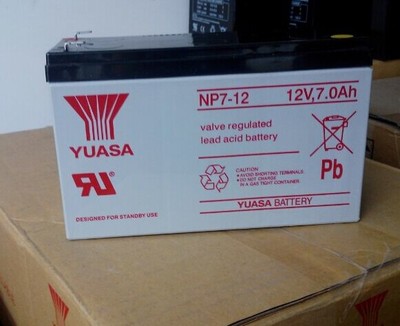 汤浅蓄电池 12V7AH YUASA NP7-12 UPS蓄电池 电梯 医疗电池