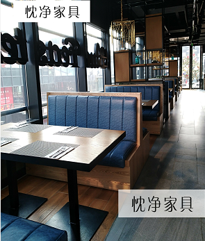江浙沪卡座沙发 英式西餐厅咖啡厅沙发桌椅组合