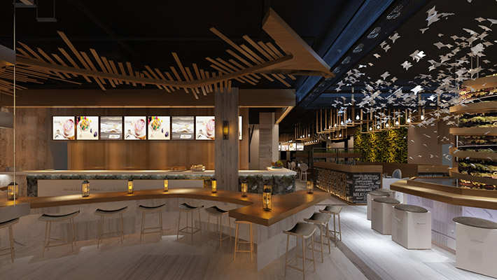 河南郑州职工餐厅设计保证企业文化,郑州企业食堂装修设计公司