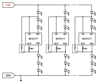 高精度线性恒流驱动芯片SM15121T电源方案