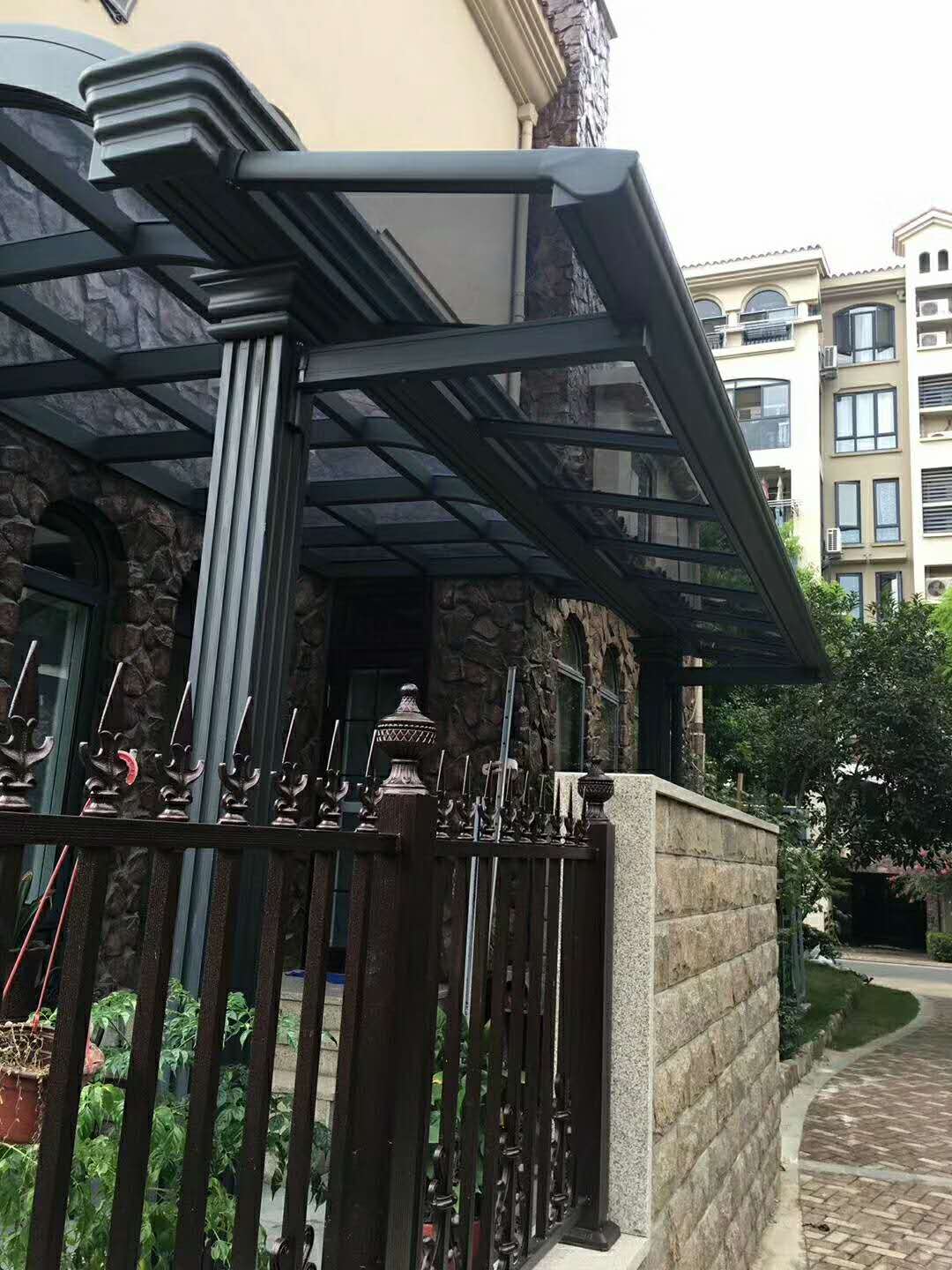 科飞迪 定制 别墅户外铝合金窗棚雨棚塑料耐力板遮阳棚