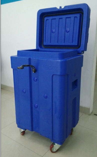 小型干冰保温箱 50公斤干冰箱 滚塑一体成型干冰保温箱