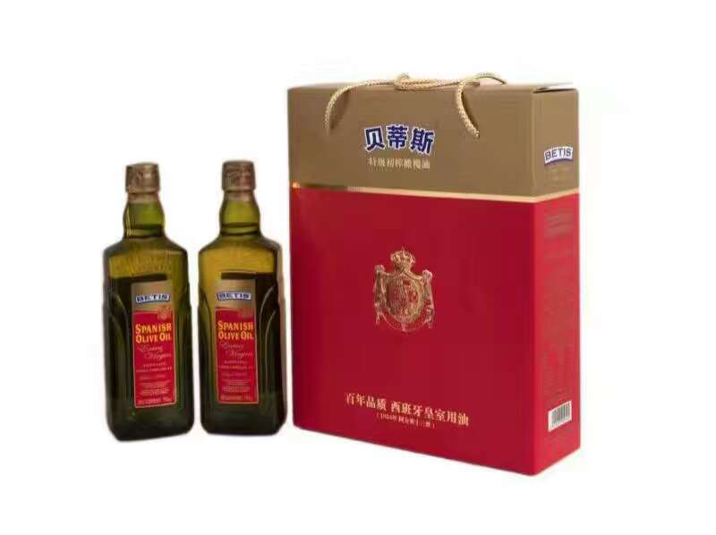 贝蒂斯原装进口特级初榨橄榄油礼盒 750mL*2瓶