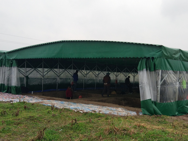 上海金山区彩篷设计 移动推拉篷定制 尺寸帐篷测量