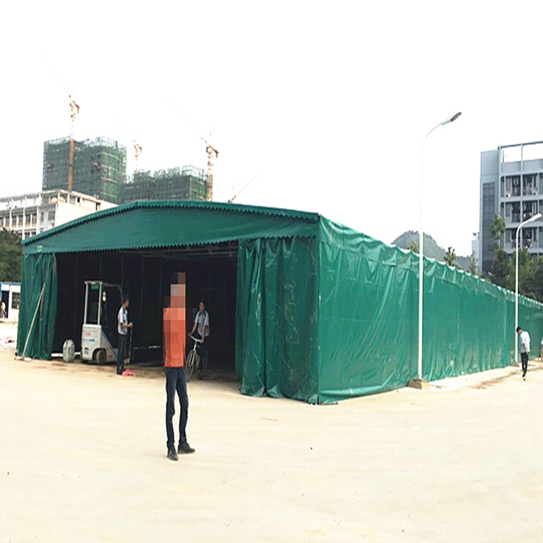 苏州太仓市定做推拉活动雨棚户外大型固定雨棚汽车帆布帐篷遮阳蓬