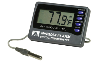 12207型高低温报警温度计 用于冰箱、 冰柜、 陈列柜和水箱