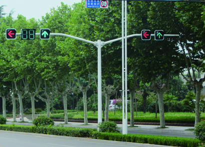 交通信号灯杆 路口信号指示灯杆定制