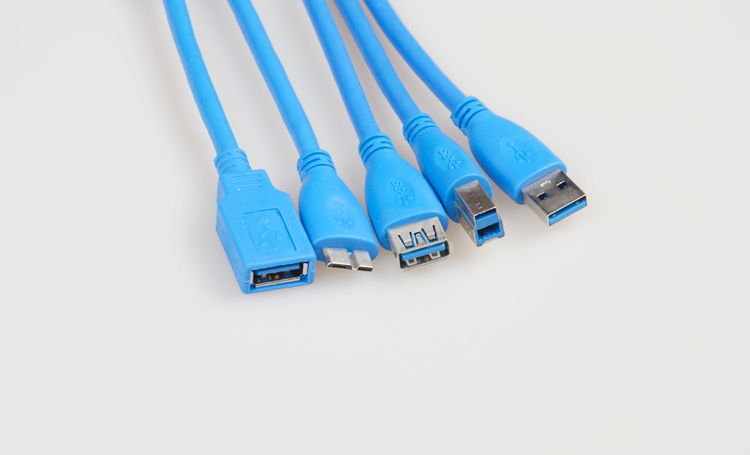 透明蓝/透明白/纯黑/纯白/蓝usb2.0 USB3.0全系接口全规格数据线厂家定制