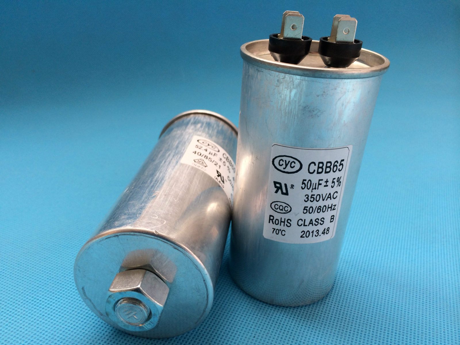 CBB65金属化聚丙稀交流铝壳电容器 启动电容