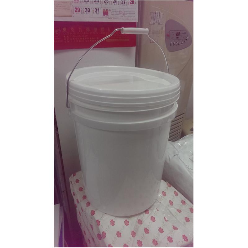 厂家直销 25L通用塑料桶包装桶 乳白色pp塑料圆桶 可加工定制