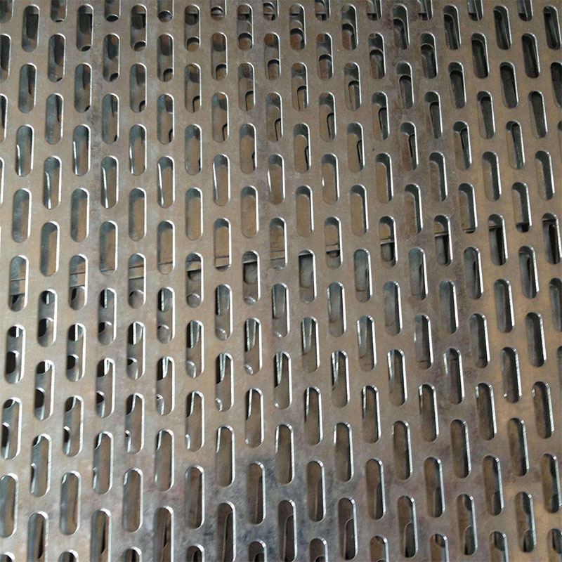 长圆孔图案冲孔网板加工定制304不锈钢镀锌铁铝洞洞板冲孔网供应商筛网过滤网