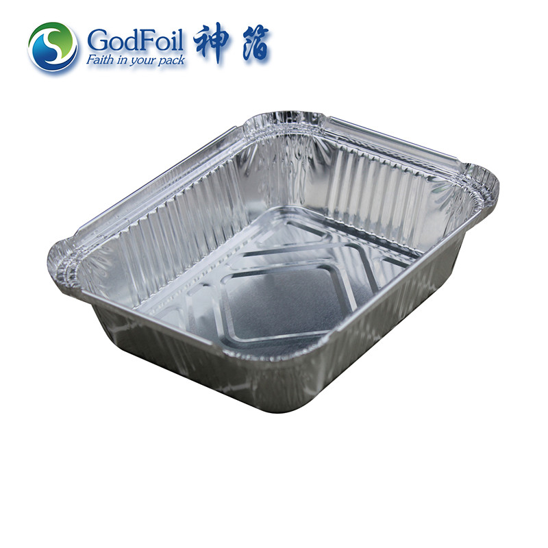 630ml铝箔餐盒 外卖打包盒 一次性餐盒 高档餐盒 环保餐盒